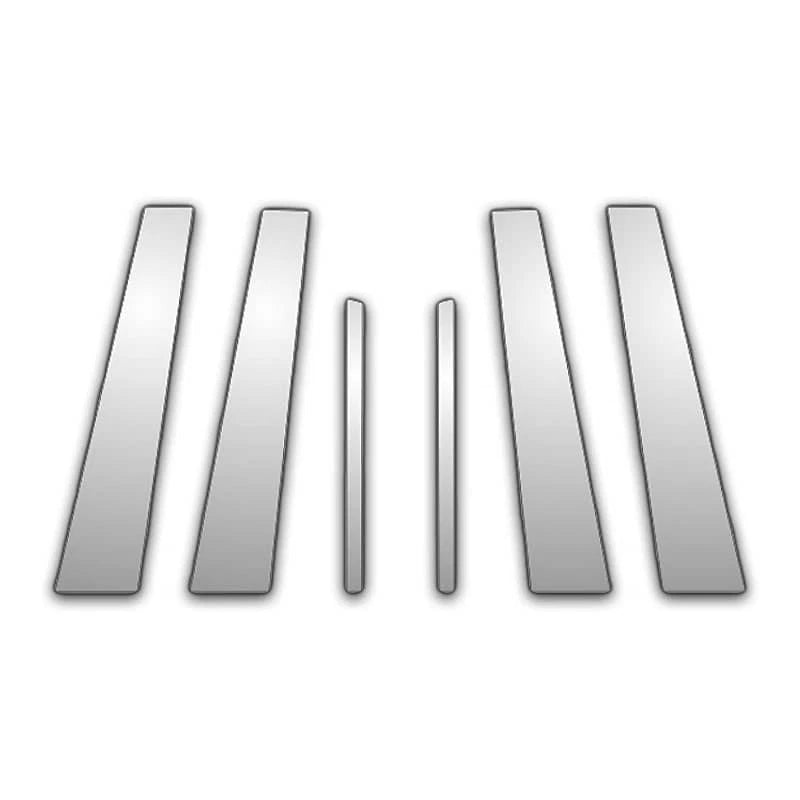 Diamond Grade 6pc Stainless Steel Pillar Post Covers for 2009-2015 Chevy Volt