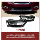 Set of 2 Front Bumper Fog Lights for Honda Accord (2013–2015)