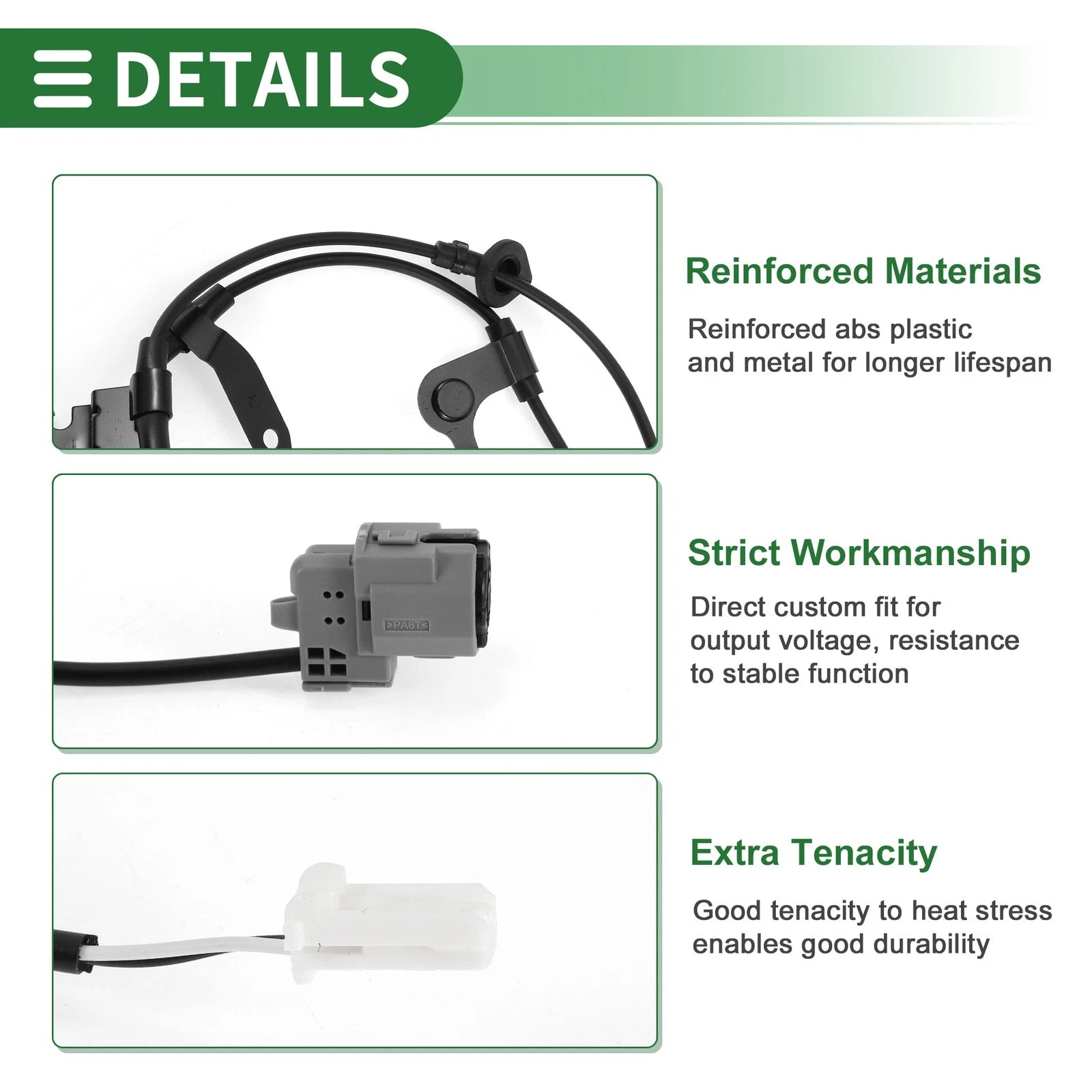 ABS Wheel Speed Sensor No. 895160R060 for Toyota RAV4 (2013–2018) Rear Left