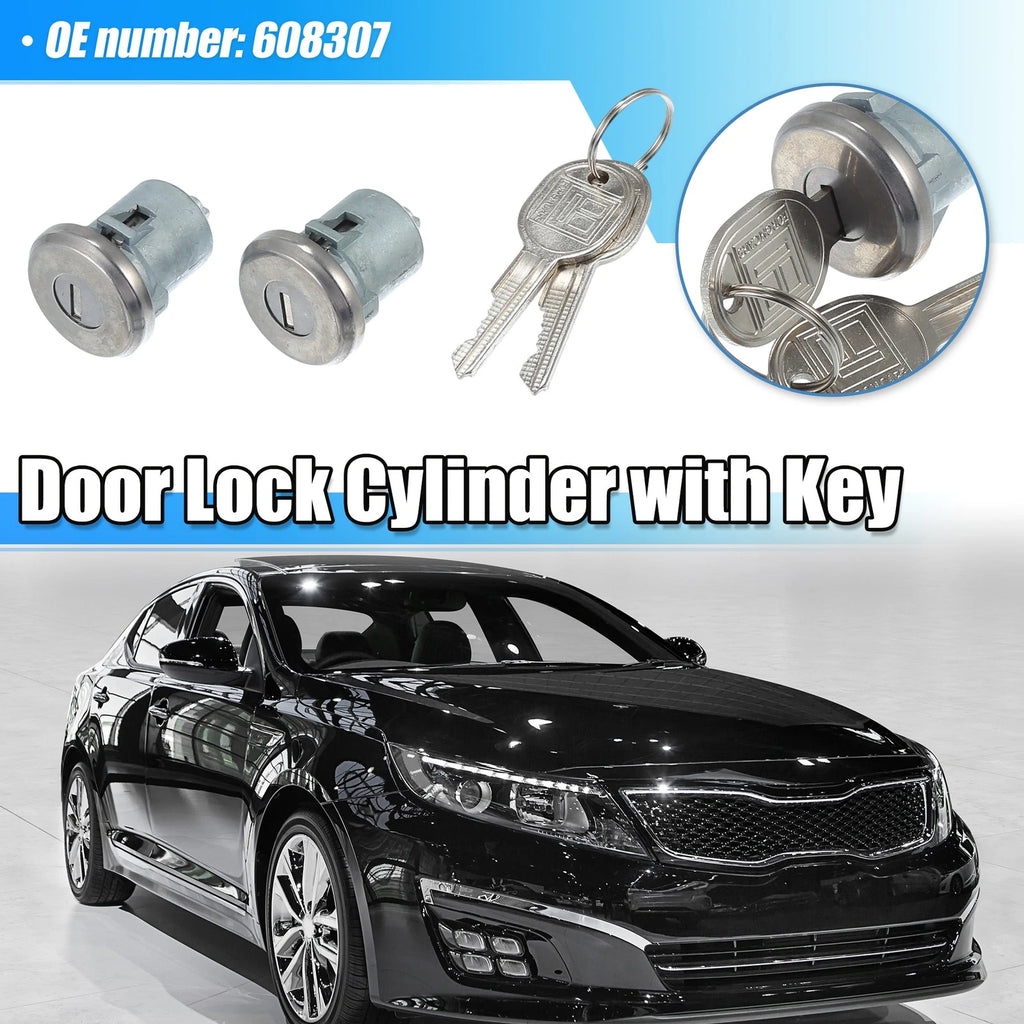 Set of 1 Door Lock Cylinder with Keys for Chevy Truck C10 C20 C30 1500 (1973–1987)