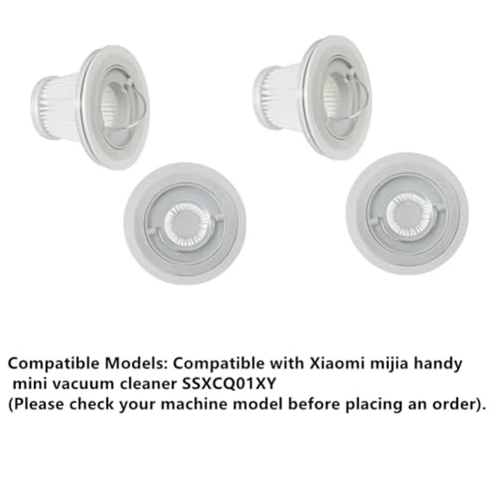 H13 Filter Replacement Set of 4 for Xiaomi SSXCQ01XY Handheld Vacuum Cleaner