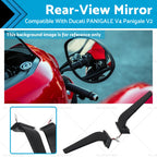Rearview Mirror for Ducati Panigale V4 V2 (2018–2023) LED Rotating Wing