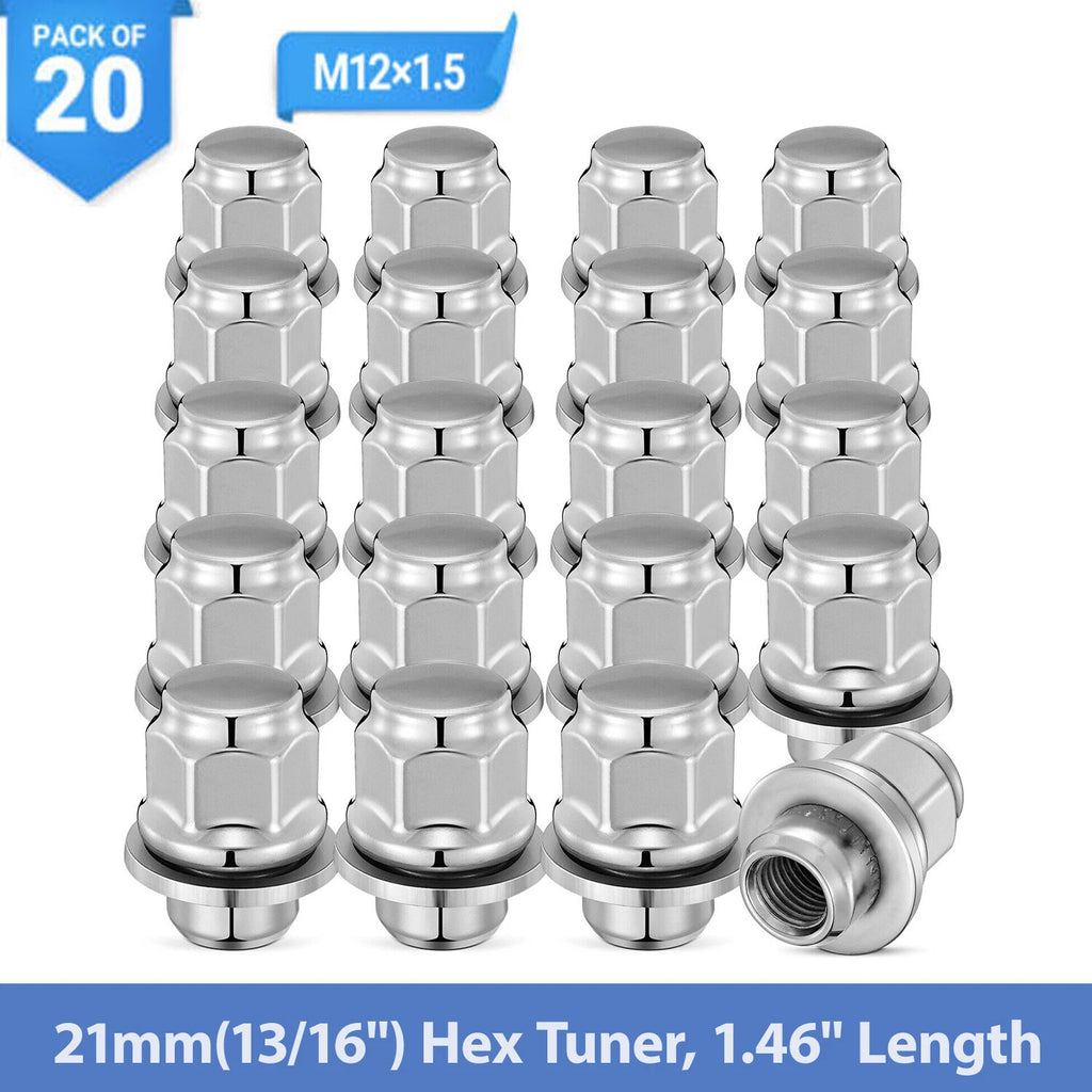 Lug Nuts Chrome for Toyota Corolla Prius Highlander RAV4 (2014–2020)