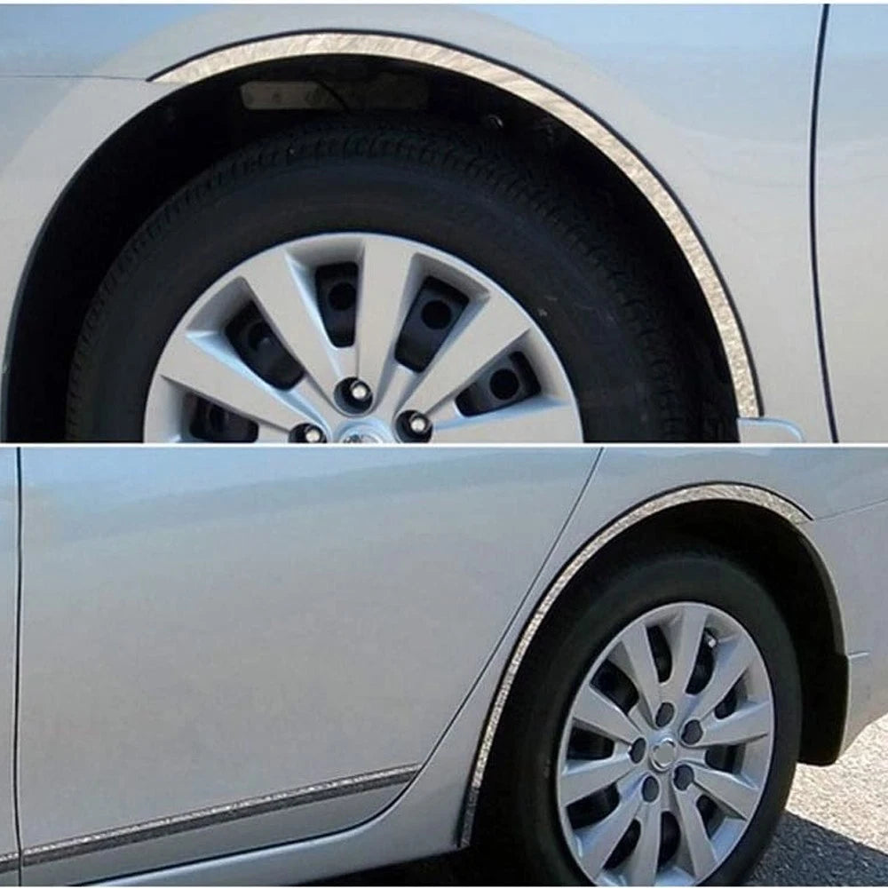 Wheel Trim Long Chrome Stainless Luxury FX for 2013–2015 Nissan Sentra