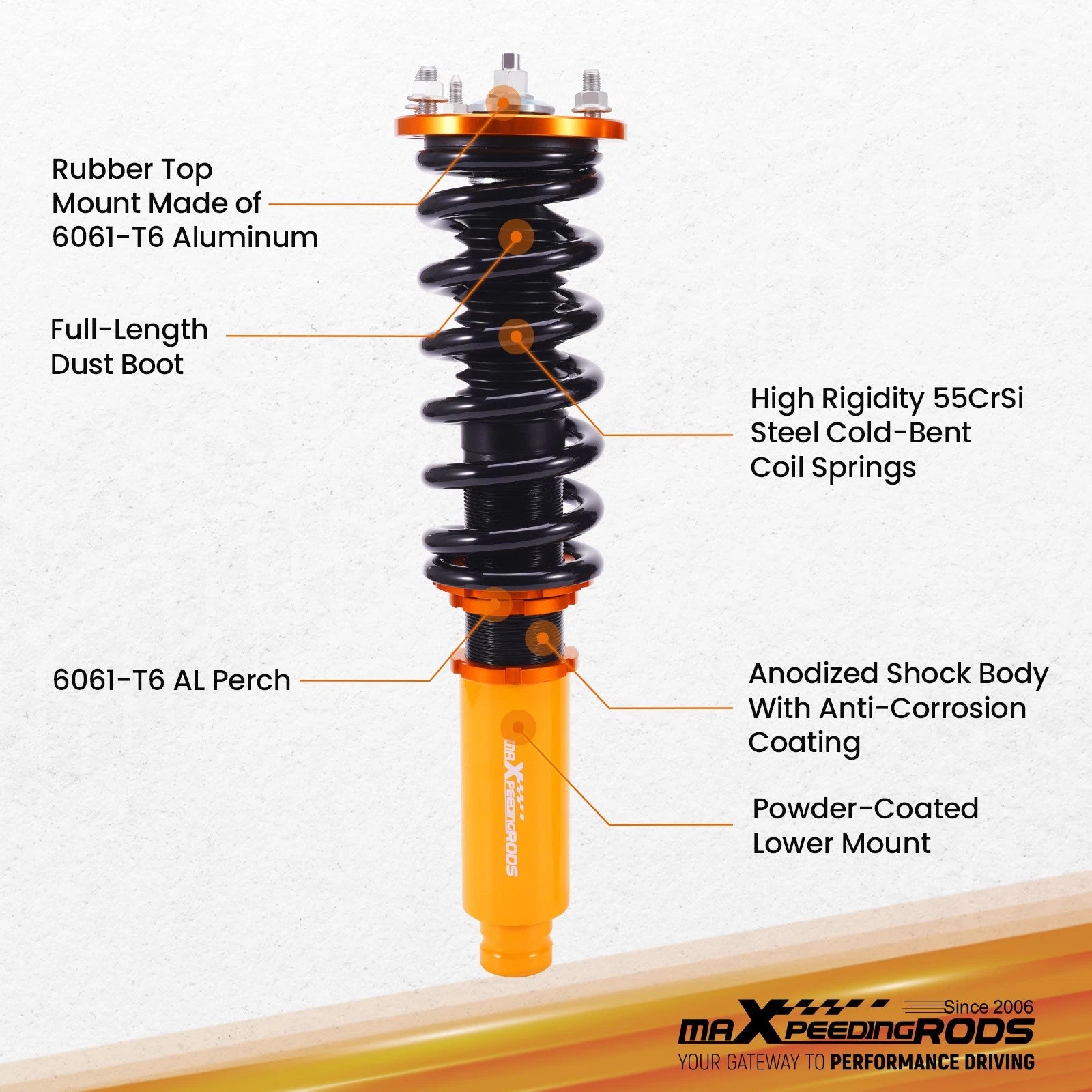 Coilover Suspension Kit for Honda Accord (1998-2002)