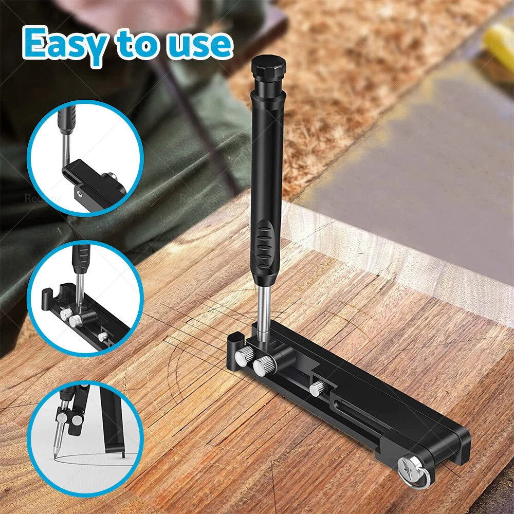 Multi-function scribing tool for woodworking with 6 pencils