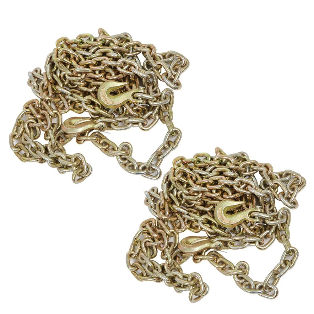 2X 3/8" G70 Tow Chain for Flatbed Truck Trailer