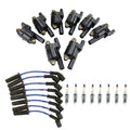 Set of 8 NGK Ignition Coil Wires & Platinum Spark Plugs for Canyon Escalade H2 G8 V8