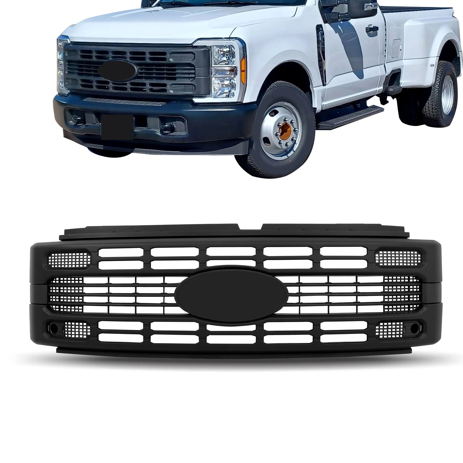 Front Grille for Ford F250 (2023–2024) Black Textured