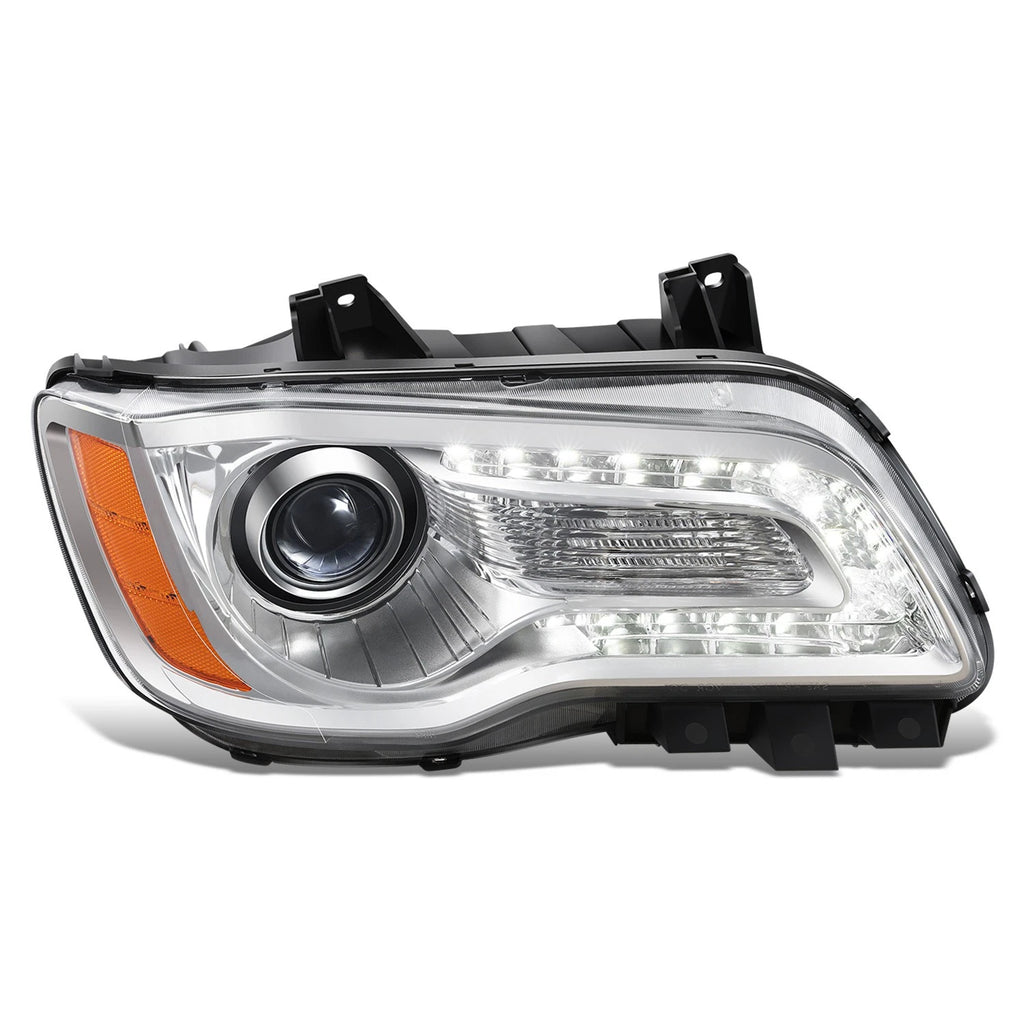 Left Side LED DRL Projector Headlight for Chrysler 300 (2011–2014) Chrome