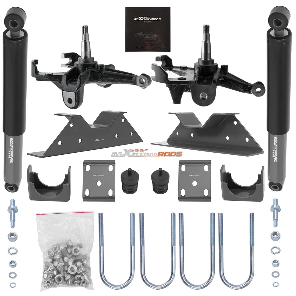 Performance Lowering Shock Kit 3" Front 6" Rear for GMC C15 Pickup (1973–1987)
