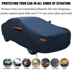 Breathable Full Car Cover for All Vehicles (Waterproof, All Weather)