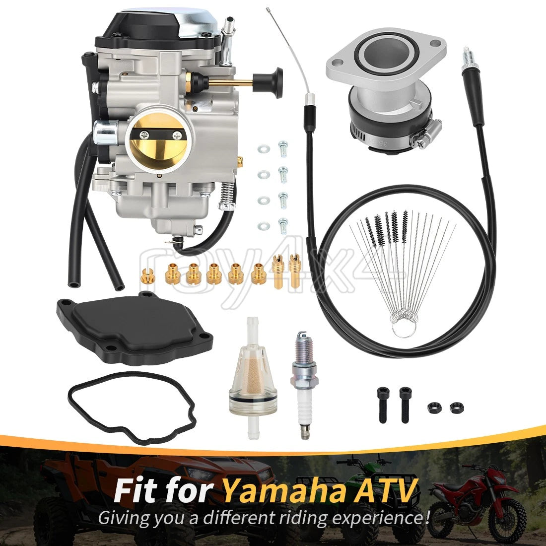 Carburetor & Intake Manifold for Yamaha Bear Tracker 250 YFM250X (1999–2004)