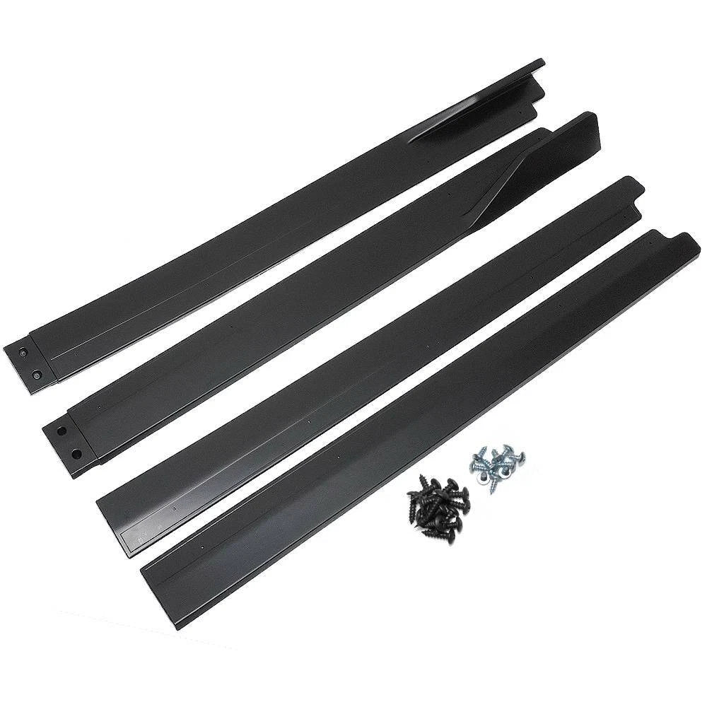 Set of 4 Black Side Skirt Extensions for Toyota Camry (2018–2023)