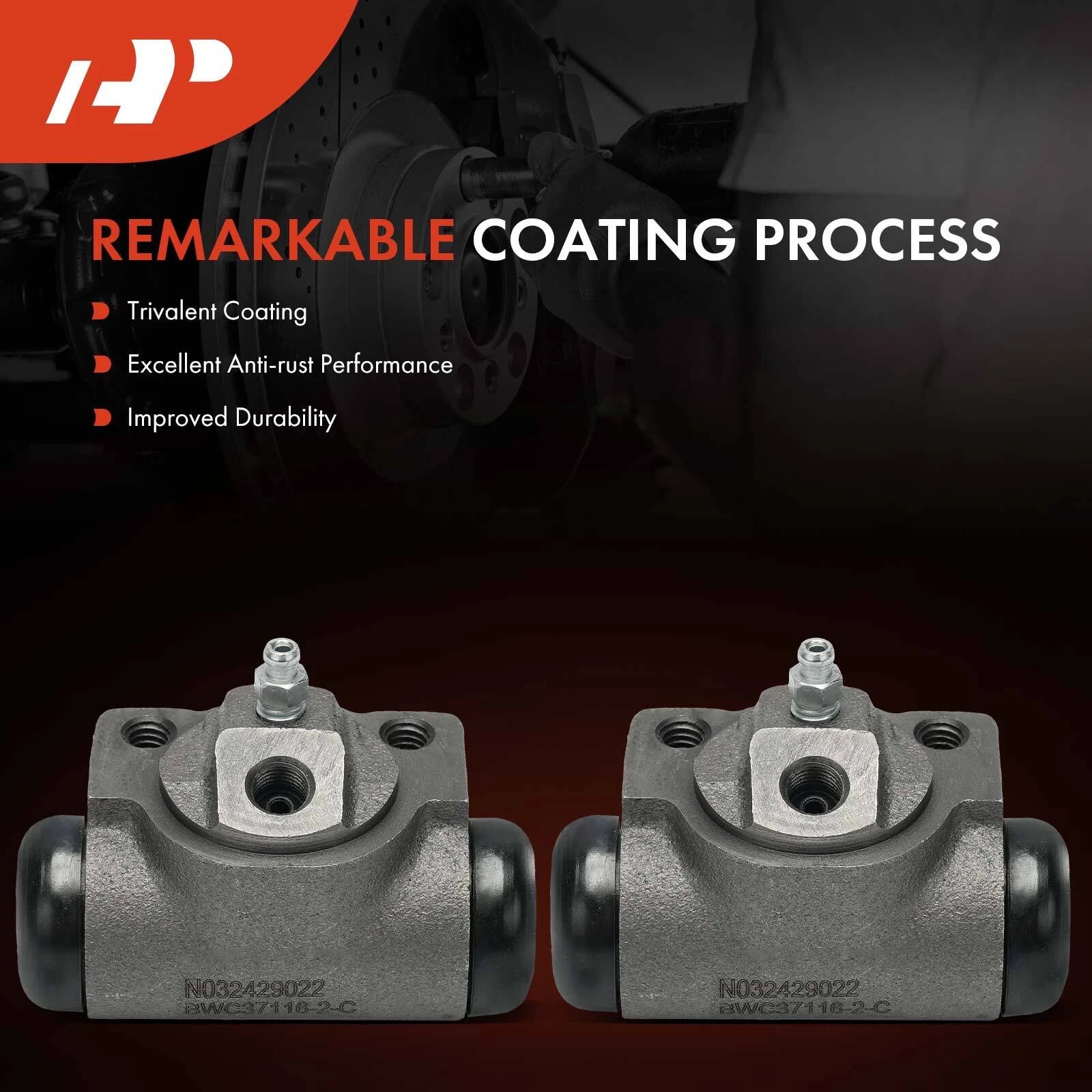 2X Rear Drum Brake Wheel Cylinder for Chevy Caprice Impala (1977–1990)