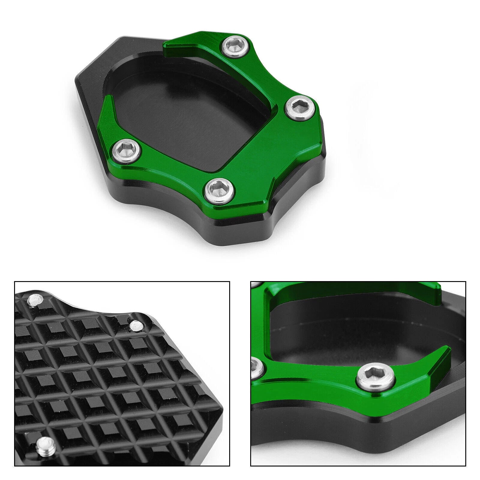 Kickstand Side Stand Plate Extension Pad for Kawasaki Ninja 400 250 (2018)