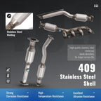 Set of 4 Manifold Catalytic Converters for Nissan Armada 5.6L (2004–2015)