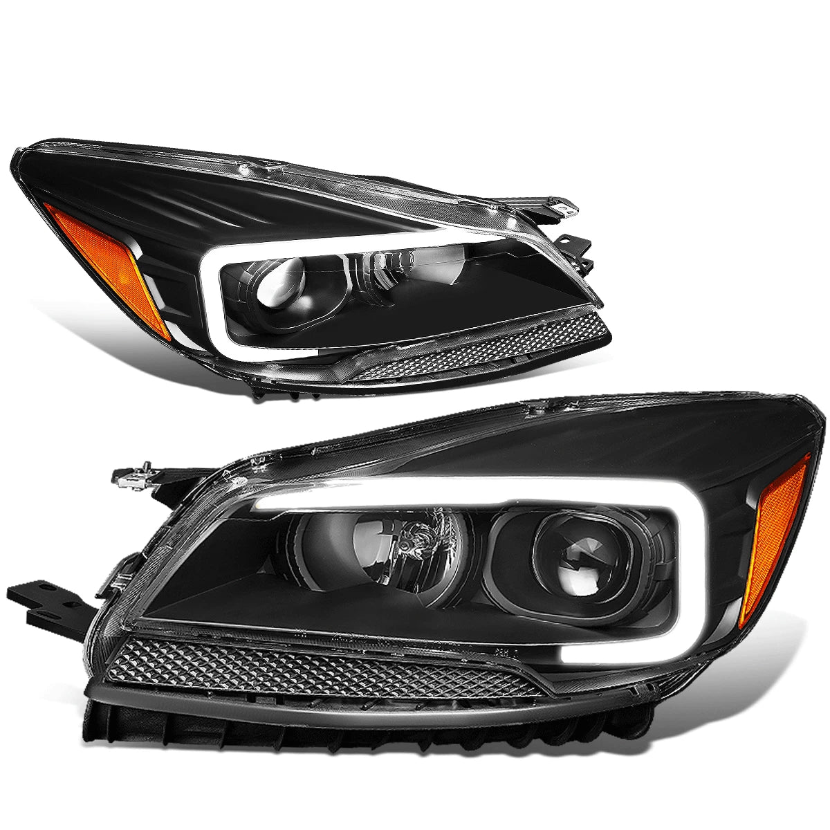 LED DRL Tube Bar Projector Headlight for Ford Escape (2013–2016)