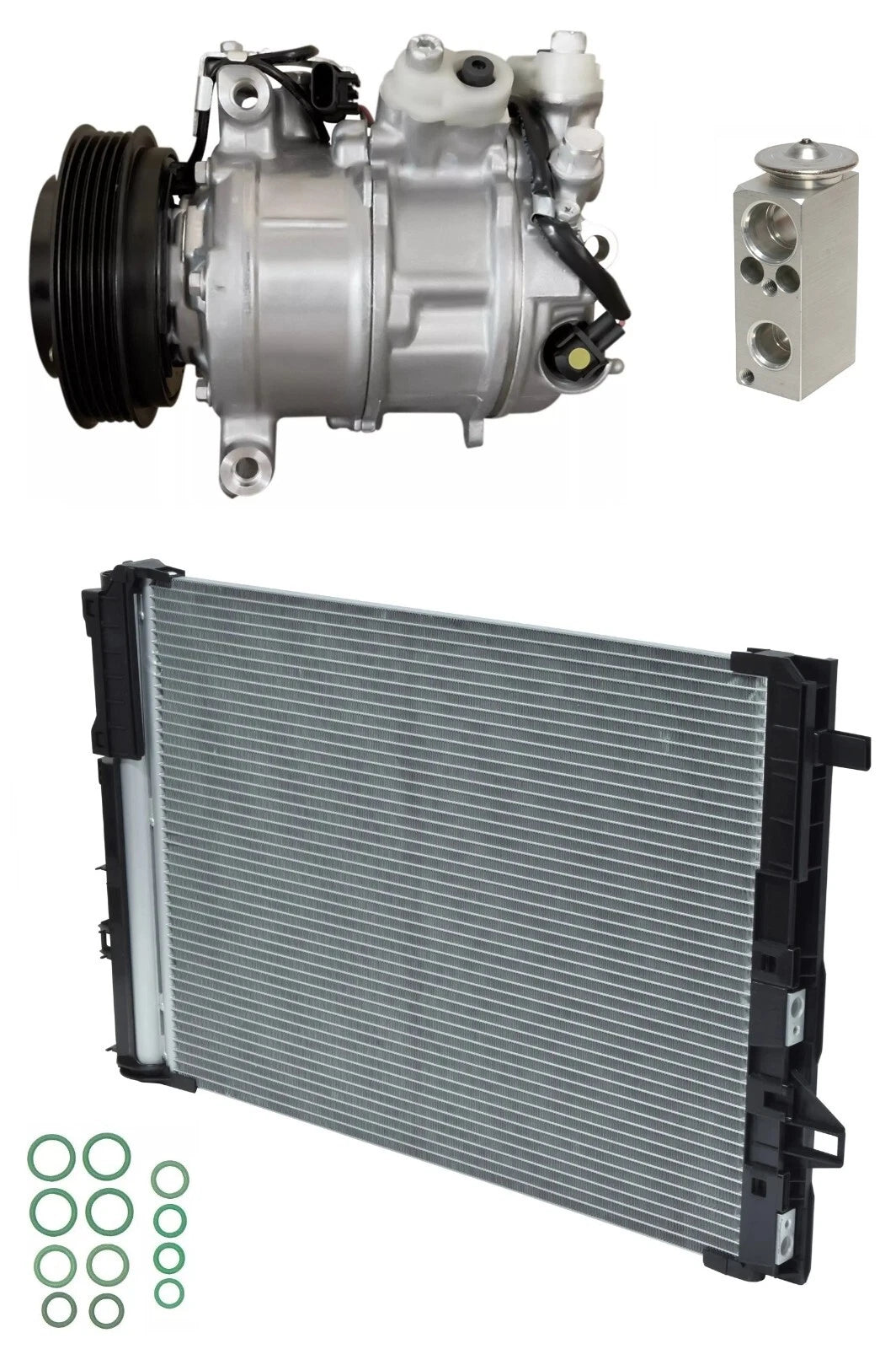 AC Compressor Kit with Condenser for Mercedes CLA250 2.0L (2017–2019)