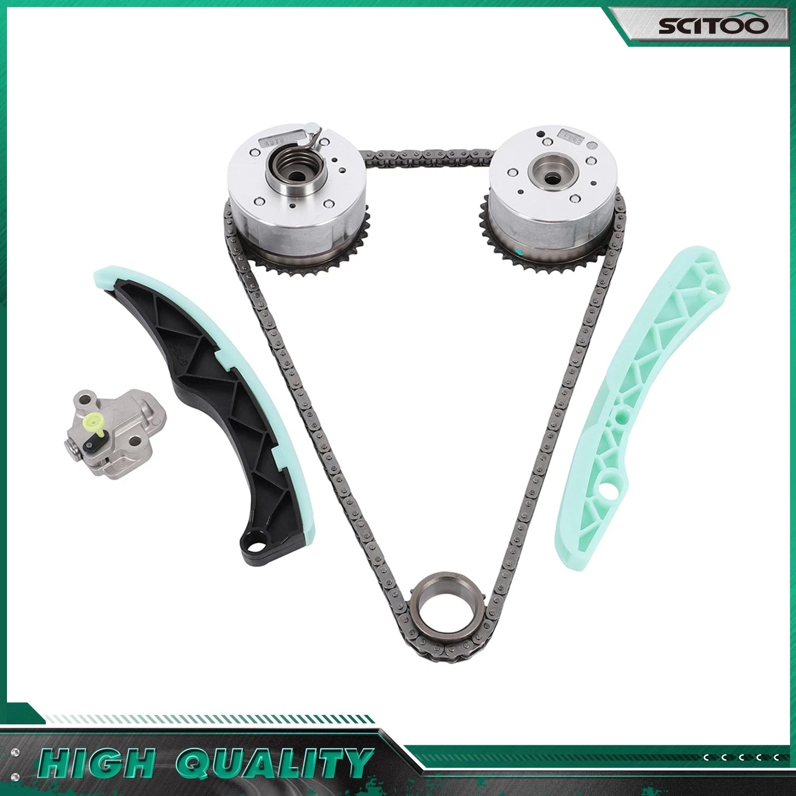 Timing Chain Kit + VVT Gear for Hyundai Accent, Kia Rio, Forte5, Optima (1.6)