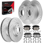 Front and Rear Drilled Disc Rotors Brake Pads for Nissan Murano (2003–2011)