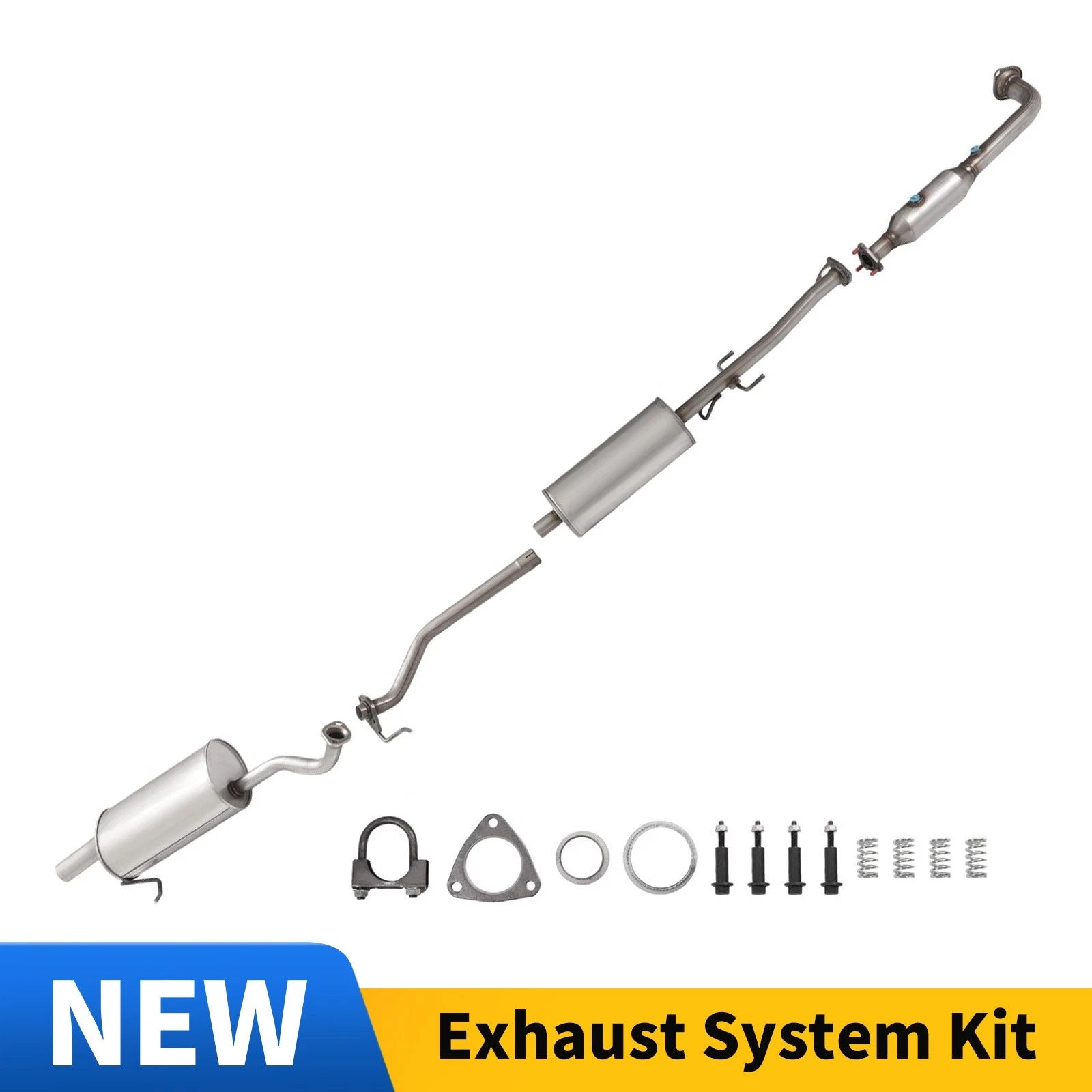 Exhaust System Kit for Honda CR-V 2.4L (2007–2009) - Catalytic Muffler Assembly