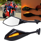 LED Turn Signal Side Mirror for Honda Kawasaki (Motorcycle)