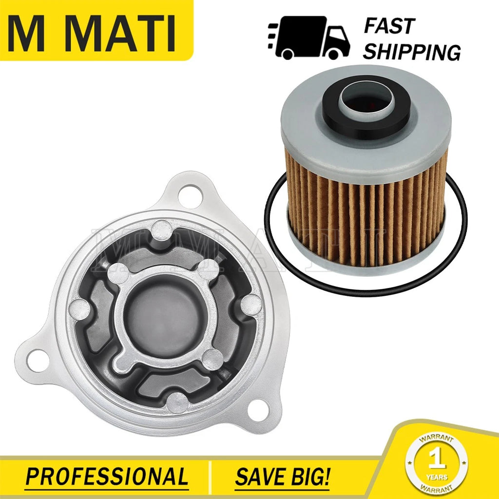 Oil Filter Cover & Filter for Yamaha V Star XVS1100 (2000–2009)