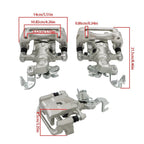 Brake Calipers Pair Rear for Mazda 6, Mercury Milan, Ford Fusion, Lincoln MKZ (2006–2012)