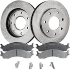 Brake Rotor and Pad Kit for Ford F-250 (1997–1999) Front Solid Set of 2 4WD