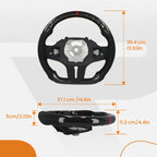 Real Carbon Fiber Steering Wheel for BMW 1 F40 2 F44 3 G20 G21 G28 (2021–2024)