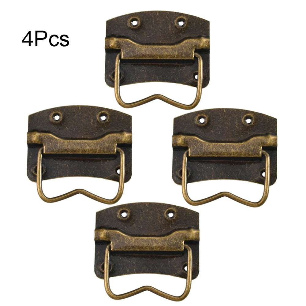 4X Wooden Box Drawer Knob Pull Handle for Cabinet Dresser Toolbox