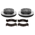 Front Brake Kit Set of 2 Disc Rotors Pads for Cadillac DeVille (1994–1999)