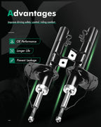 Front Pair Shocks & Struts for Ford Taurus (1996–2007) & Mercury Sable (1996–2005)