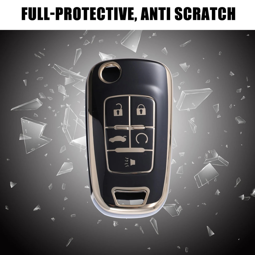 TPU Smart Key Fob Cover Kit for Chevrolet Equinox Camaro Cruze (2010–2023)