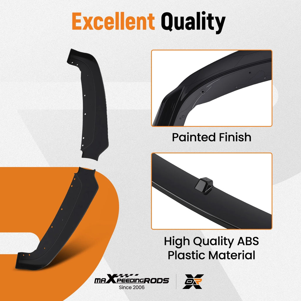 Gloss Black Front Bumper Splitter for BMW F30 320i 328i (2012–2015)