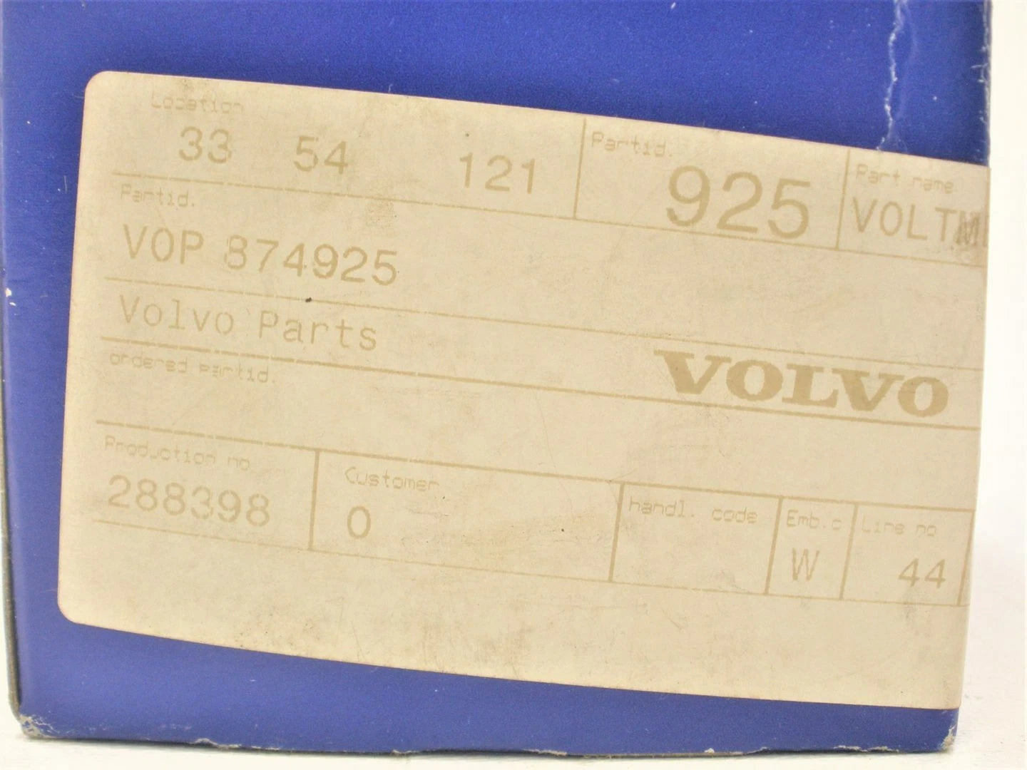 Volvo Penta 874925 Voltage Voltmeter Gauge for Marine Diesel Boat (OEM)