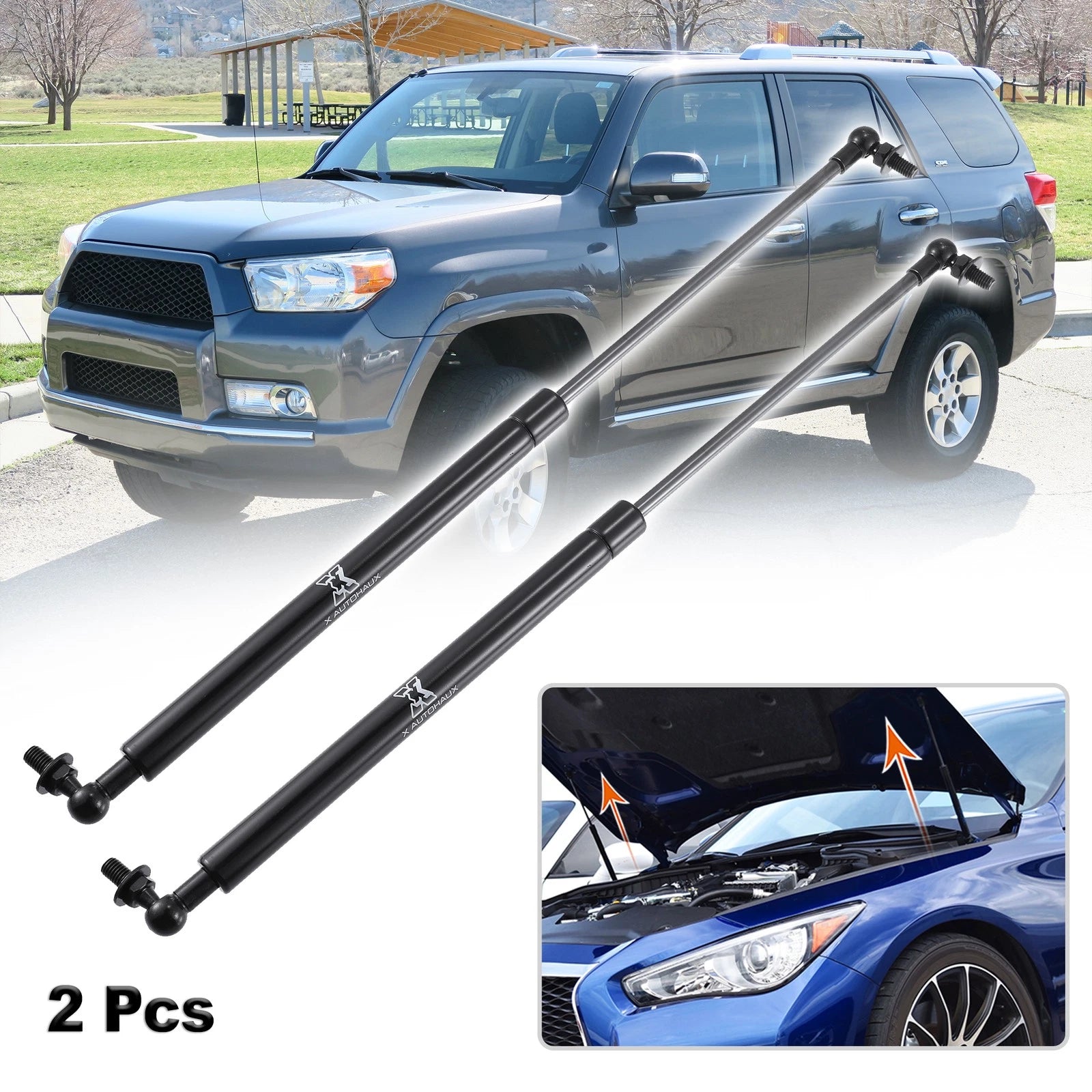 2X Front Hood Lift Support for Toyota 4Runner (5344069055, 5345069055)