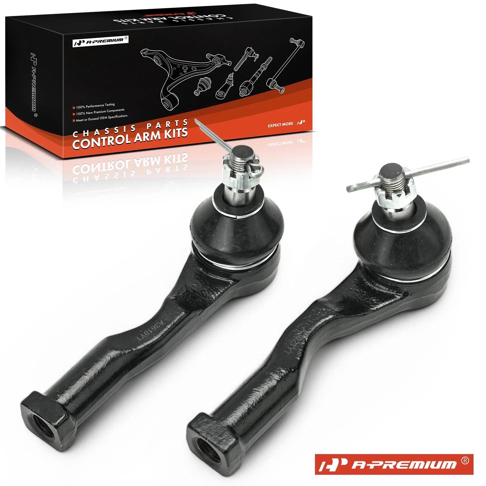 2X Front Outer Tie Rod End for Kia Sedona (2002–2005)