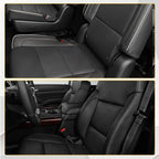 Set of 2 Leather Seat Covers for GMC Sierra 1500 2500HD 3500HD (2015–2019)