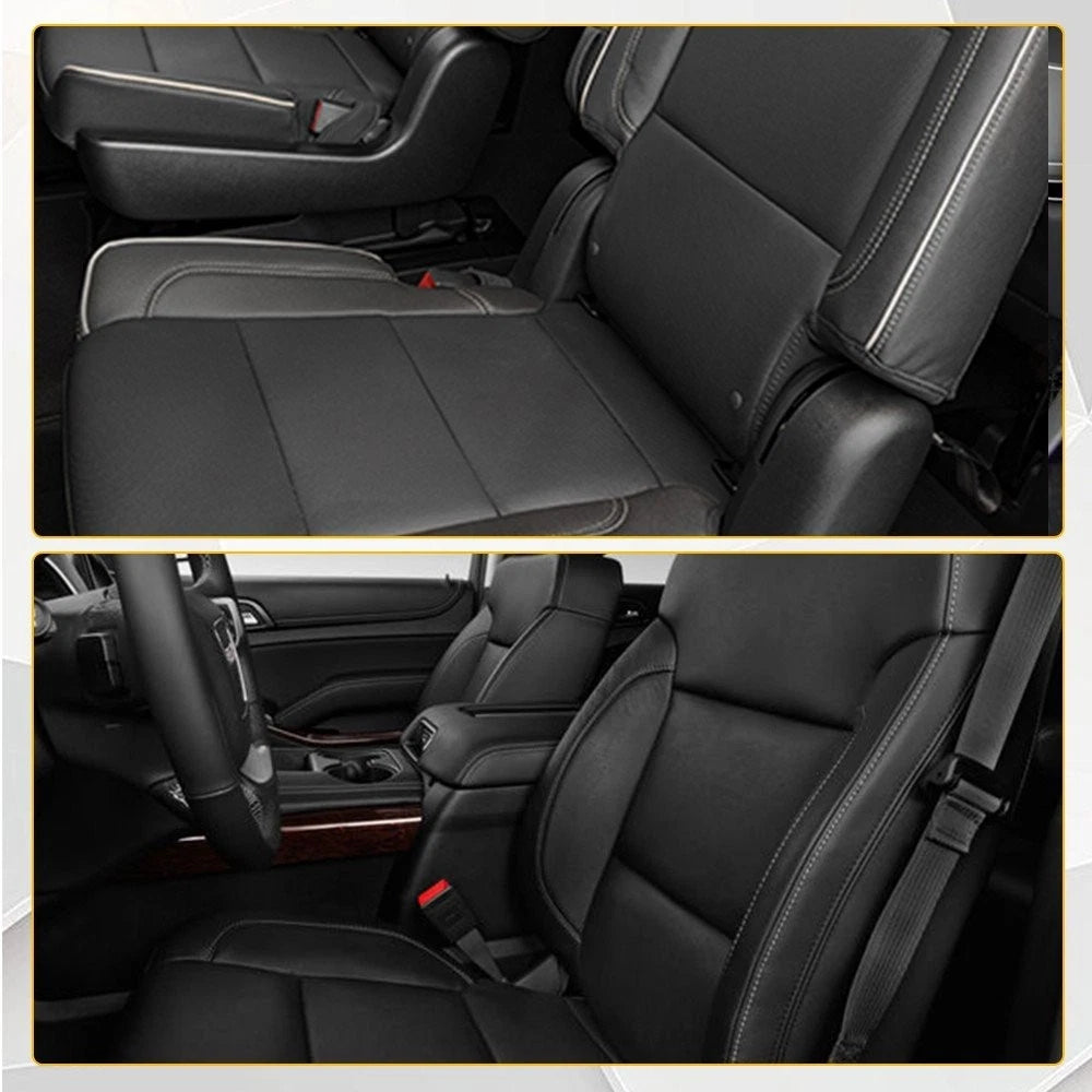 Set of 2 Leather Seat Covers for GMC Sierra 1500 2500HD 3500HD (2015–2019)