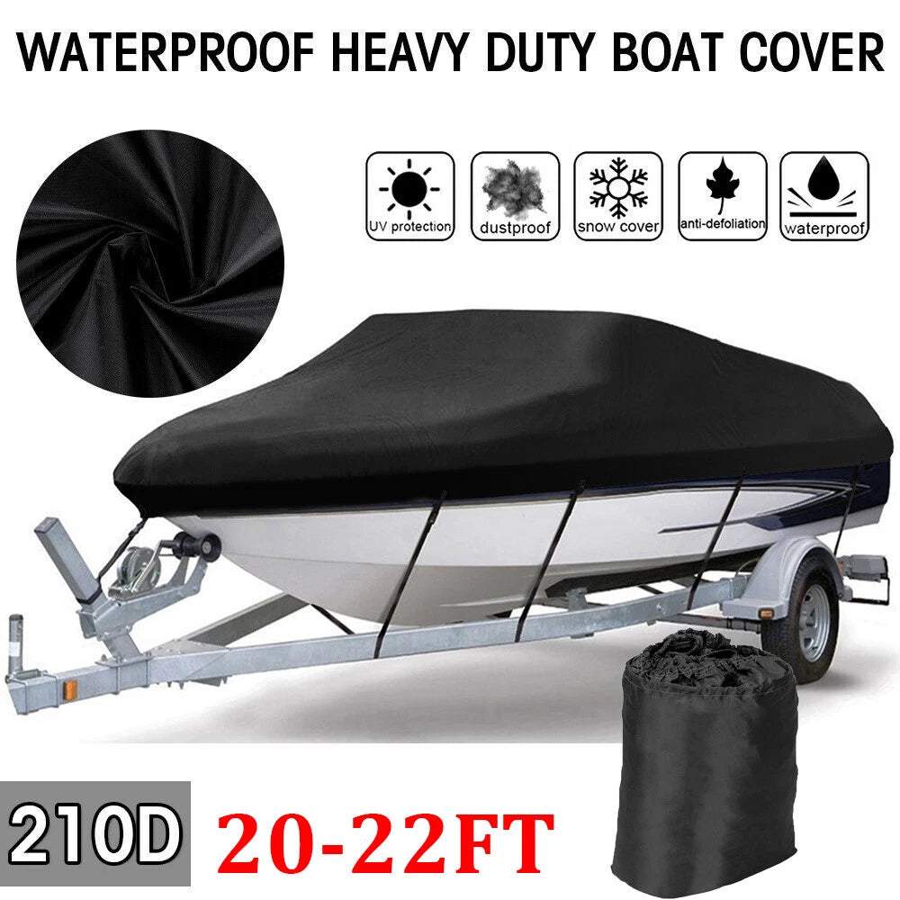 Heavy Duty Waterproof Boat Cover for V-Hull (2020–2022)