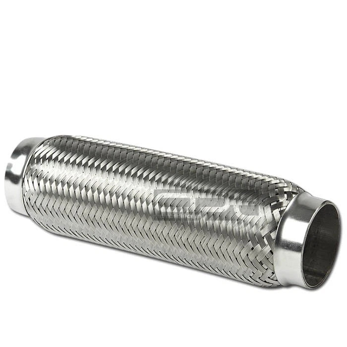 2.37X9.75" Stainless Steel Double Braided Flex Pipe Exhaust Extender