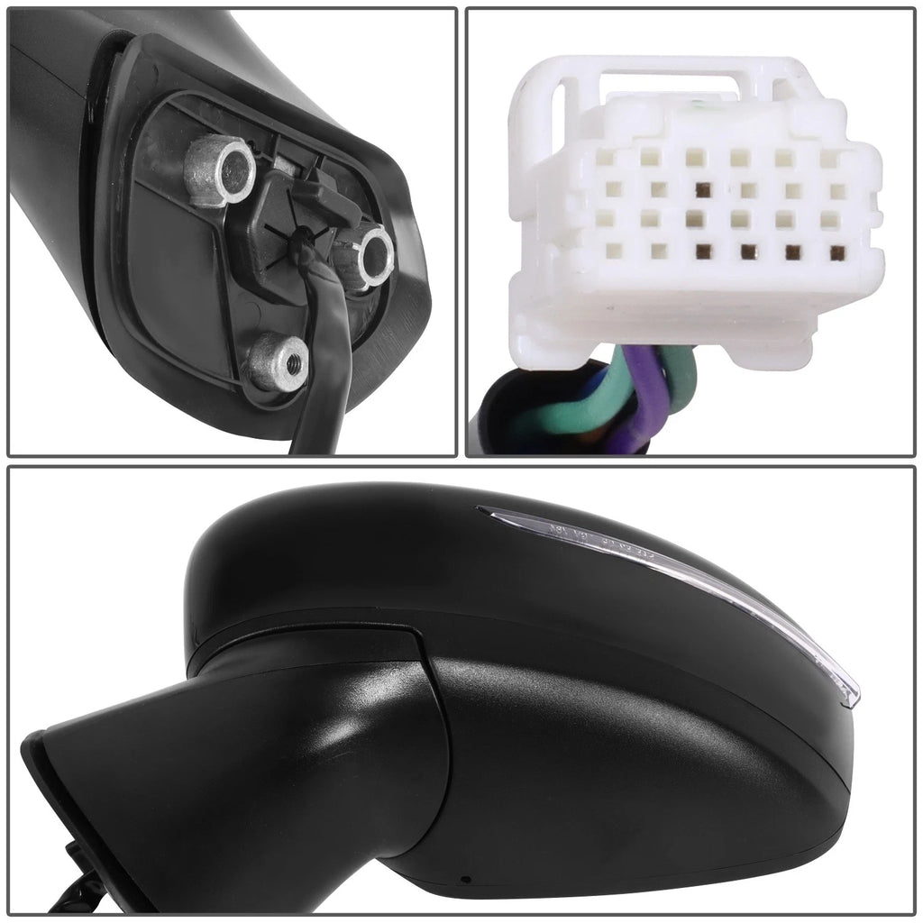 Powered Heated Side Rear View Door Mirror for Saturn Aura (2007–2009)