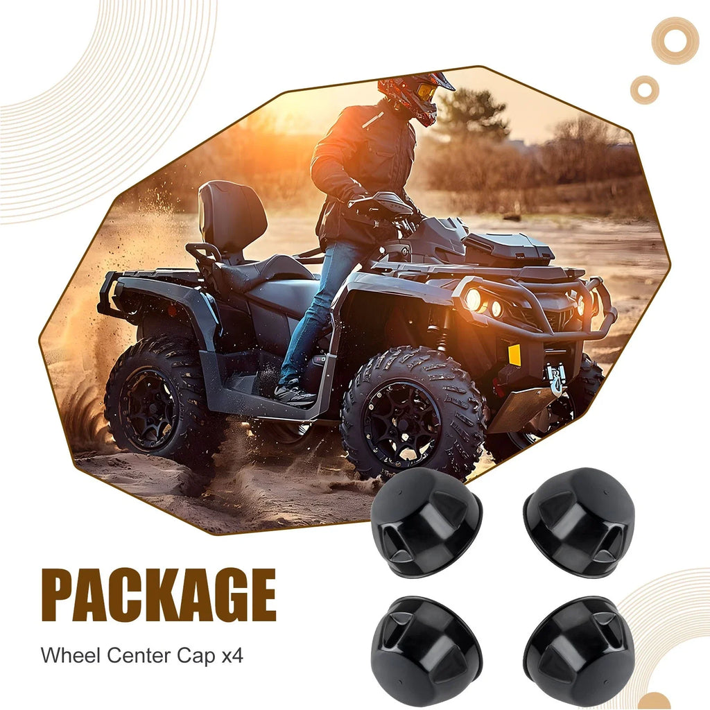4Pcs Wheel Center Cap for Yamaha Kodiak 450 YFM450F (2003–2007)