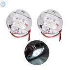 Set of 2 Round 6-LED Cabin Deck Lights for Marine Boat
