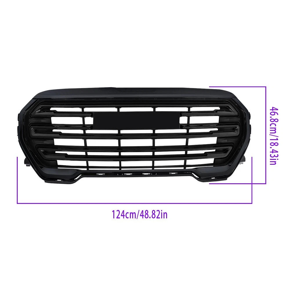 Gloss Black Front Bumper Upper Grille for GMC Terrain (2022–2023)