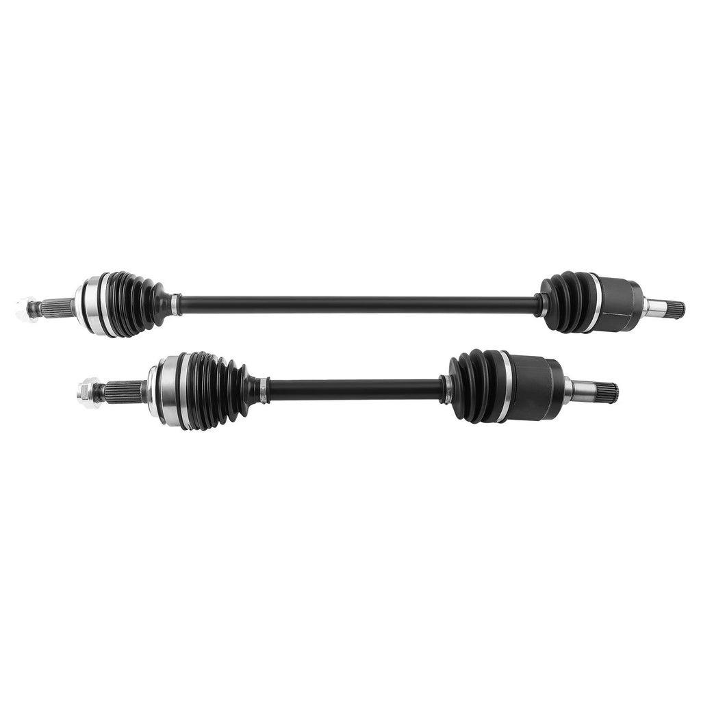 Set of 2 CV Axle Shafts + Wheel Hubs Bearings for Honda Civic (2012–2015)