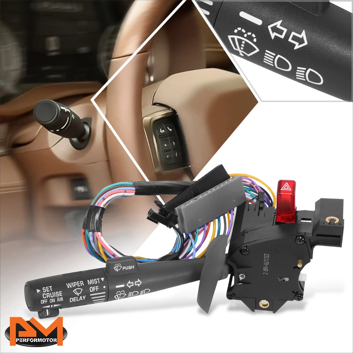 Turn Signal Combination Switch for Chevy GMC Express Savana C/K 1500-3500 (1995–2000)