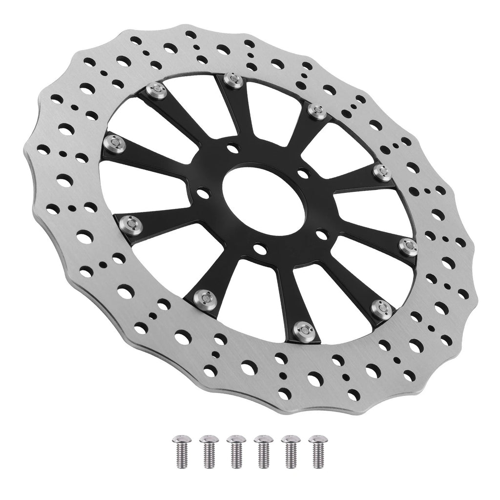 11.8" Brake Rotor for Harley-Davidson Softail Dyna (2015-2024, 2006-2017) Black